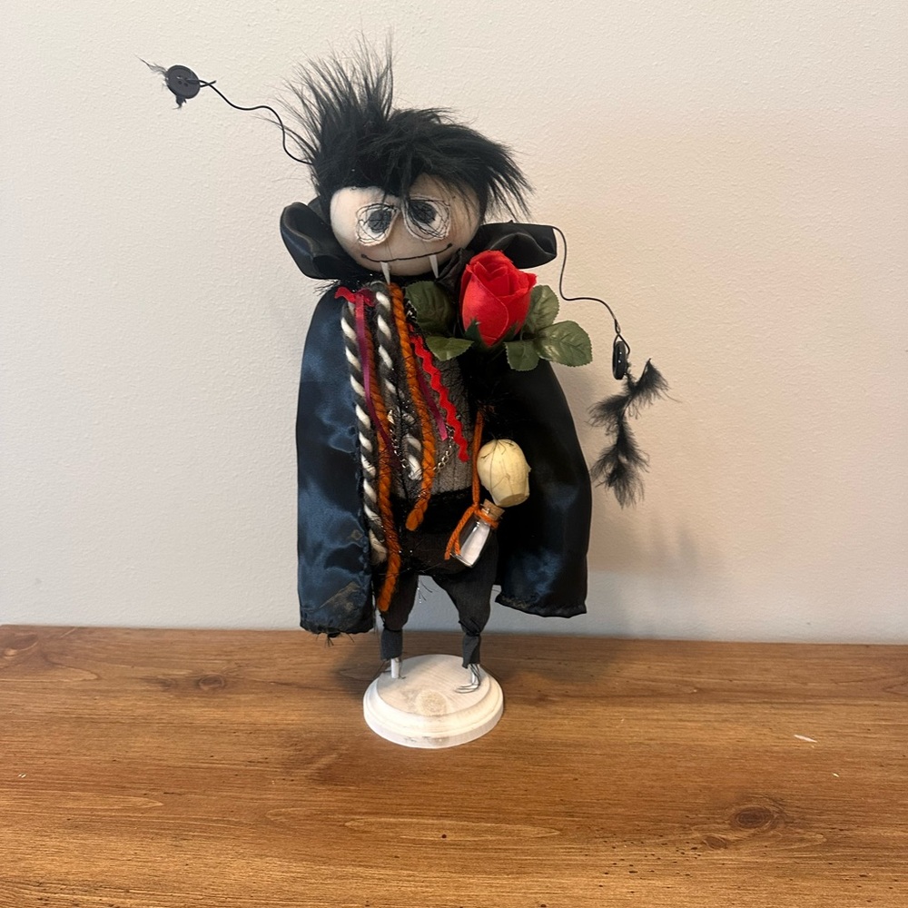 Black and Red Decorative Figurine